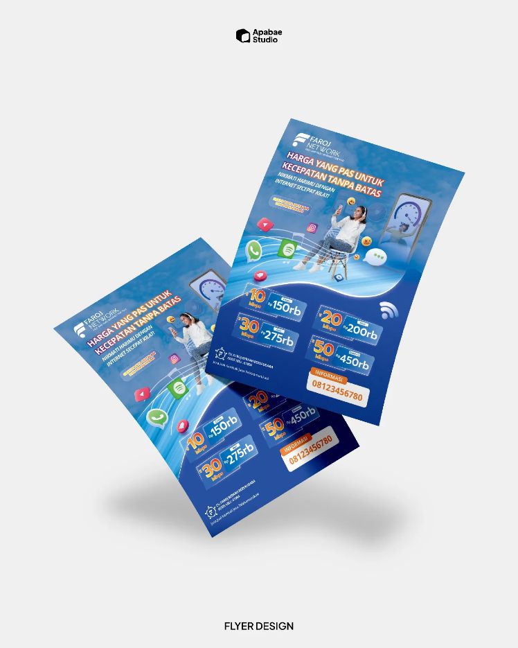 Desain promosi layanan internet